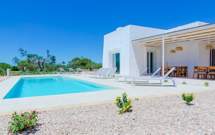Modern high end villa with pool 2km from sea
