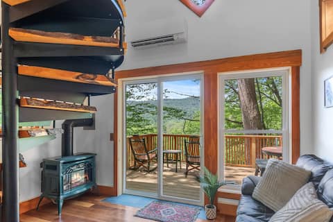 Whimsical Vermont Cabin | Hot Tub, Sauna & Views