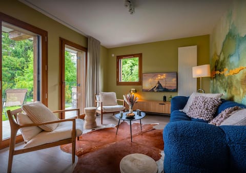 Comfortable apartment for 6 with a garden