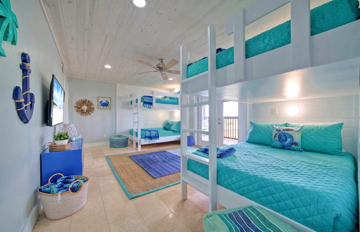 El dormitorio 4 cuenta con 2 literas completas. (Blue Crush)