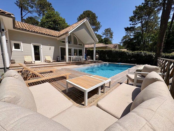 Belle Villa 6 Personnes Avec Piscine à Biscarrosse - Biscarrosse