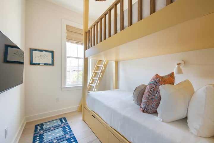 A fun and functional sleeping space for guests of all ages.