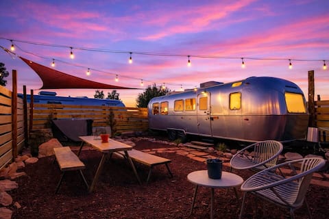 Airstream with Private Hot Tub by The Outpost