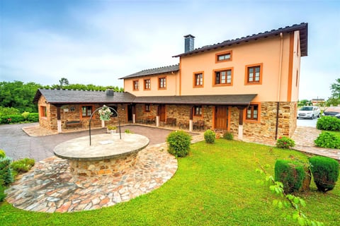 Apartment 2: With porch, pool, and garden