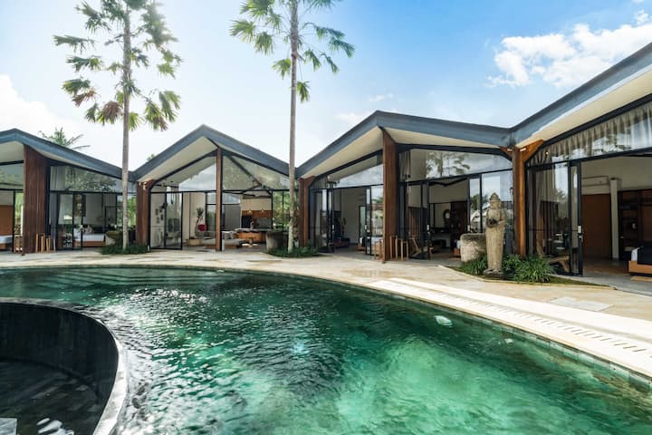 Mulia : Villa Famille 6ch Avec Gym & Spa à Ubud - Bali