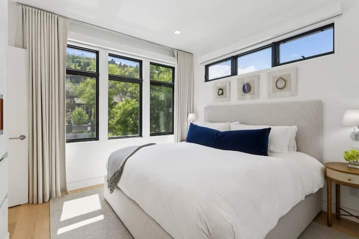 guest room with luxurious bedding