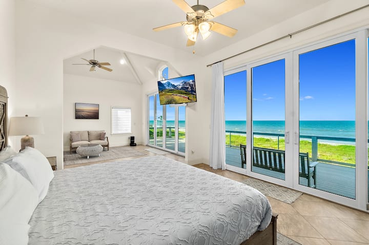 ️ استيقظ على إطلالات على المحيط ابدأ يومك بصوت الأمواج ومقعد في الصف الأمامي على المحيط الأطلسي - مباشرة من سريرك المريح بحجم كينج.