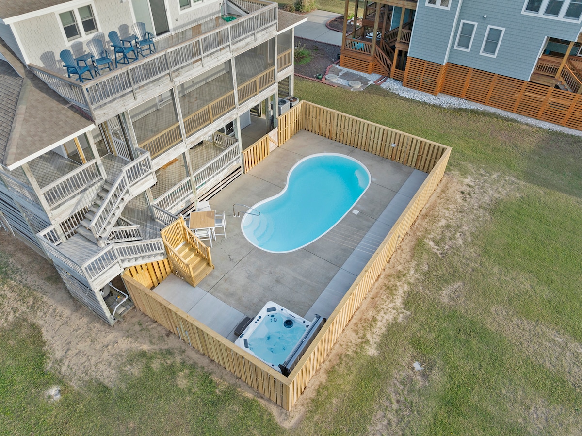 Port 51: Semi-Oceanfront | Private Pool | Hot Tub
