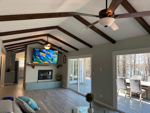 Popular Airbnb listing: Aqua Retreat w/ Dock & Hot Tub in Northeast Georgia
