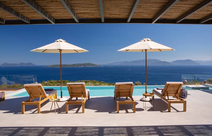 Villa Contemporaine Chic Avec Vue Panoramique - 레프카다