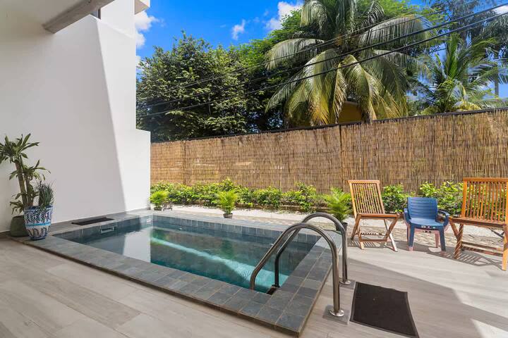 Chic Boho Villa with Spacious Yard & Private Pool