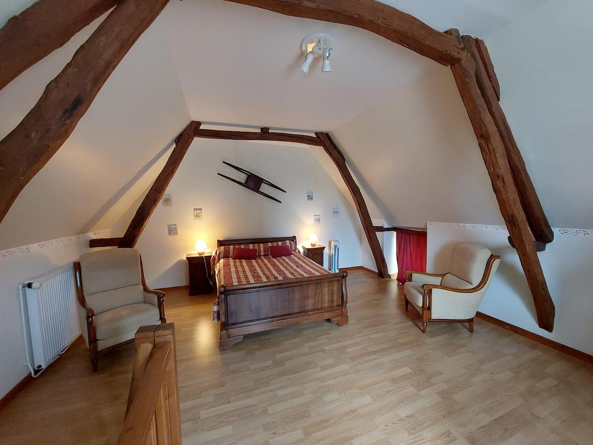 Gîte le Couvoir në dhomën e gjumit Sarlat 2