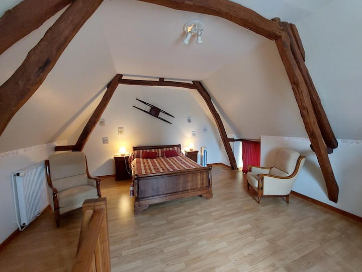 Gîte le Couvoir katika chumba cha kulala cha Sarlat 2