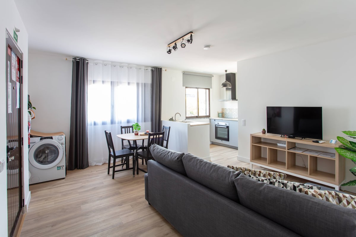 Modern condo with AC and private balcony 2