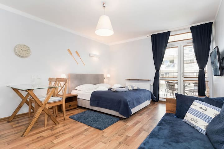 Villa Mistral | Dark Blue Studio | Balcony - Swinemünde