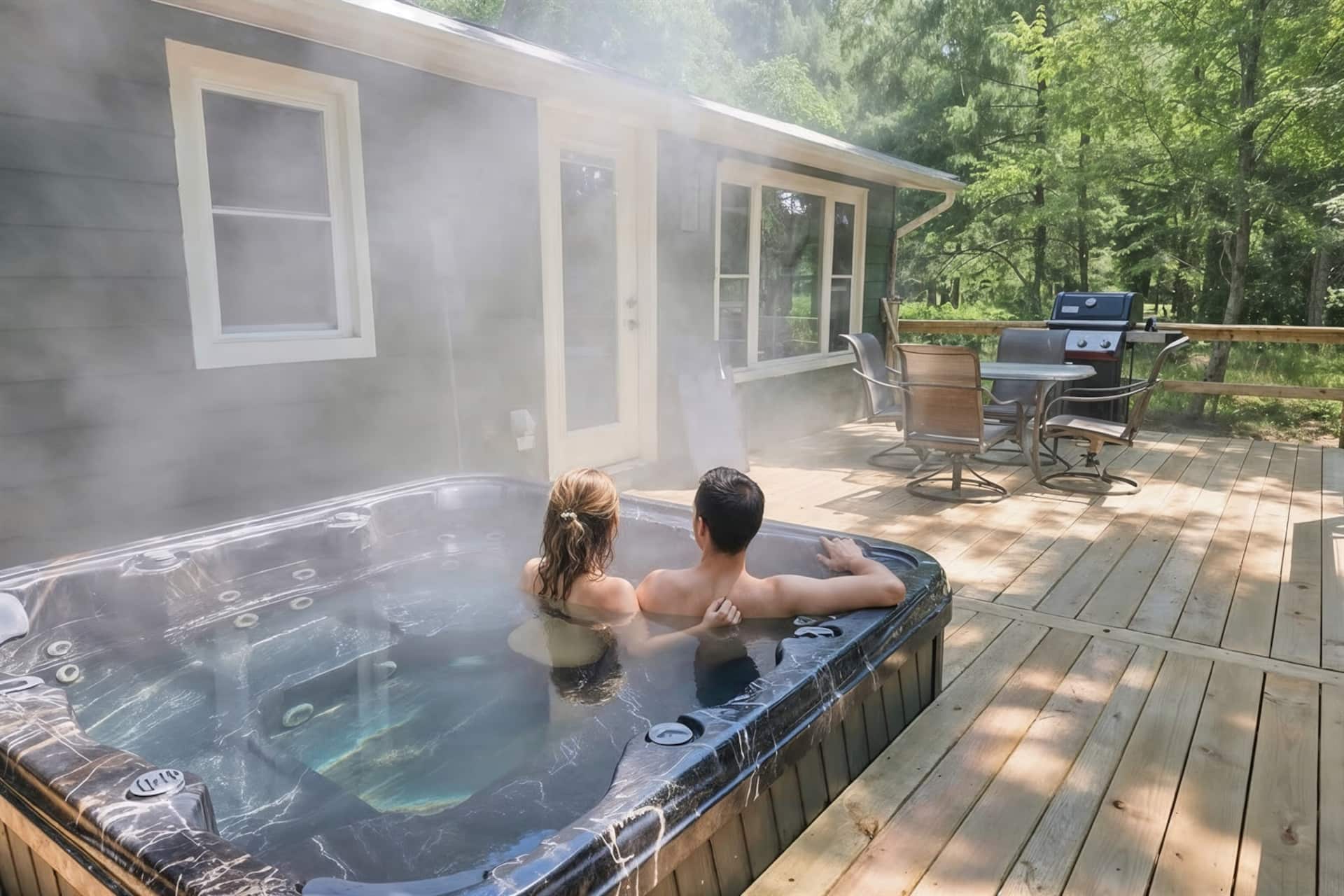 Foreman Lakefront Cabin Hot Tub Wi-Fi Dog Friendly
