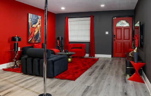Top Airbnb: 50 Shades Adult Themed Romantic Luxe Escape in Southeast Seminole Heights
