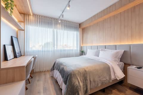 Airbnb em destaque: Apartment with Pool, Gym, and Parking | Moinhos em Rio Branco