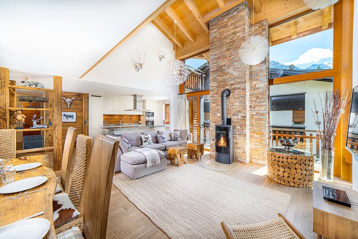 Penthouse 5* Duplex Sonneg Lodge - Saas-Fee