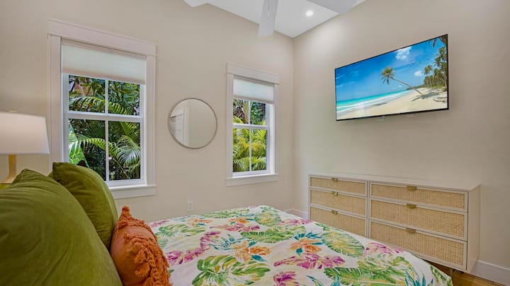 And flat screen TV...