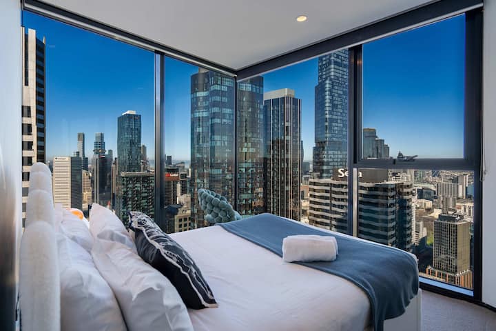 High-rise Cbd 3b Apt L50 | Luxe City Views+parking - Melbourne