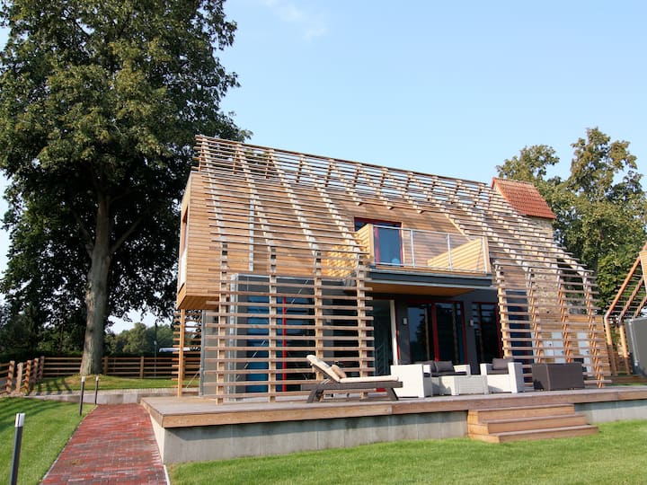 Chalet Avec Sauna Extérieur à Wendorf - Pinnow