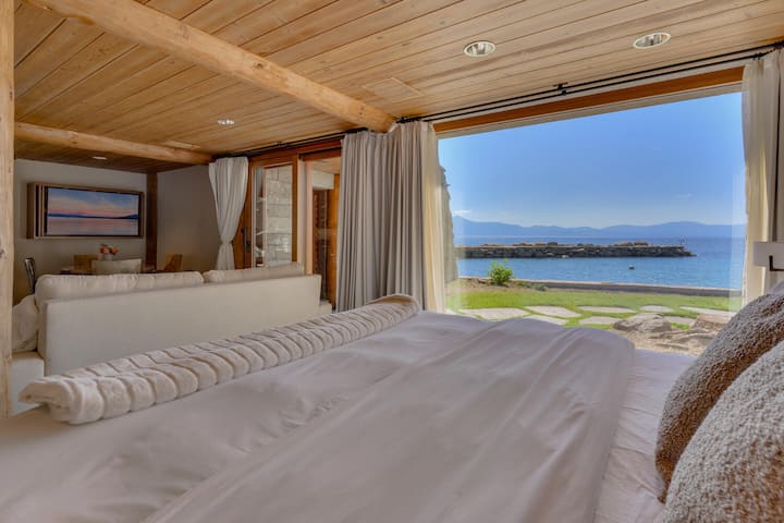 臥室# 4加大雙人牀和特大沙發牀-湖畔小屋