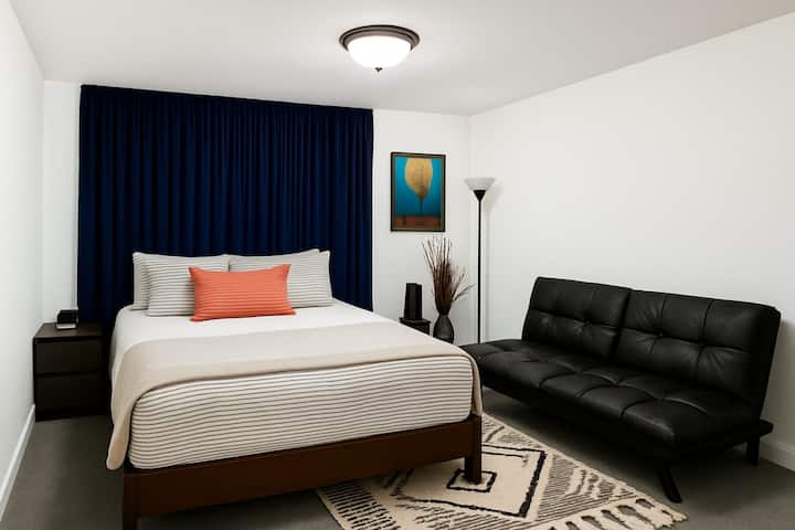 מקום אירוח שקט עם נגיעות נועזות