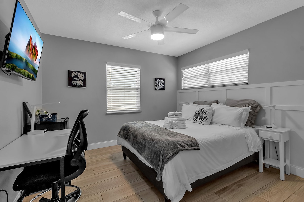 وحدة غرفة نوم مضيئة بحجم كوين رقم 3