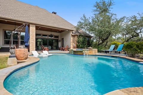 Luxury Wimberley Escape | 4BR | Pool | Sauna | BBQ