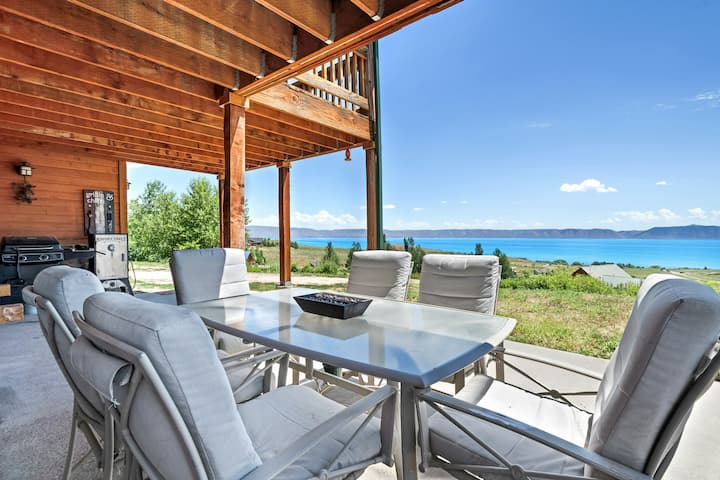 4br Lake-view With Fireplace & Balcony - Bear Lake