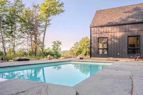 Modern Icon: 5-Acre Forest Retreat, Pool & Spa