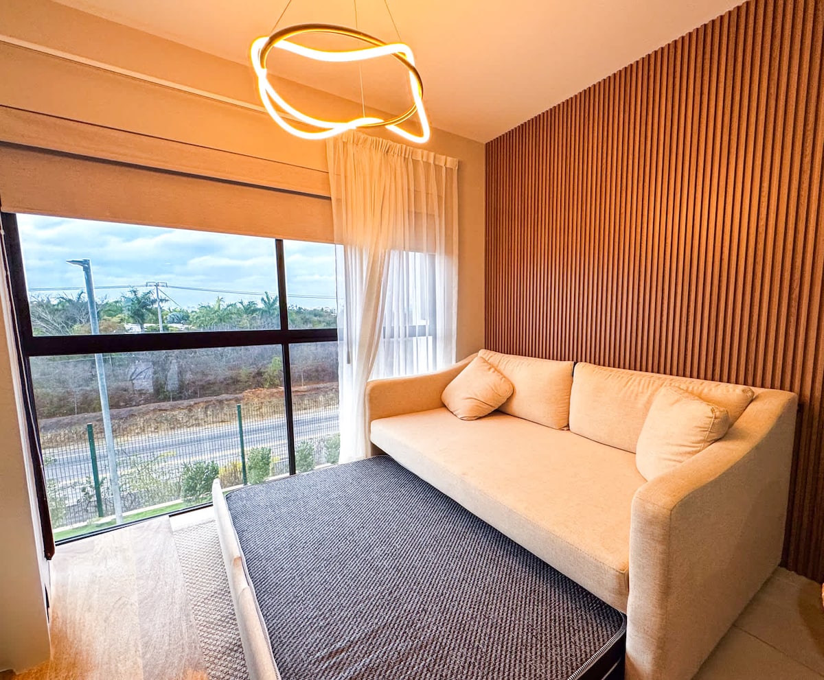 Cómodo Sofá Cama para 2 Personas en Sala 