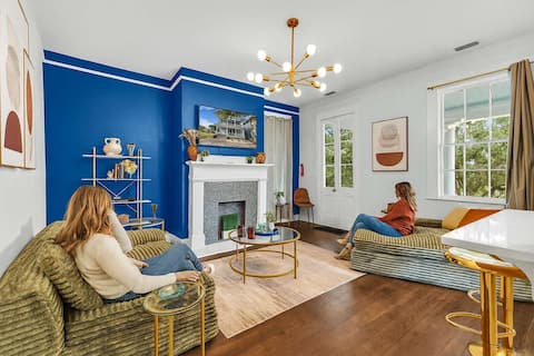 Top Airbnb: Gather Together | Walk to Forsyth | 4 King Suites in Savannah