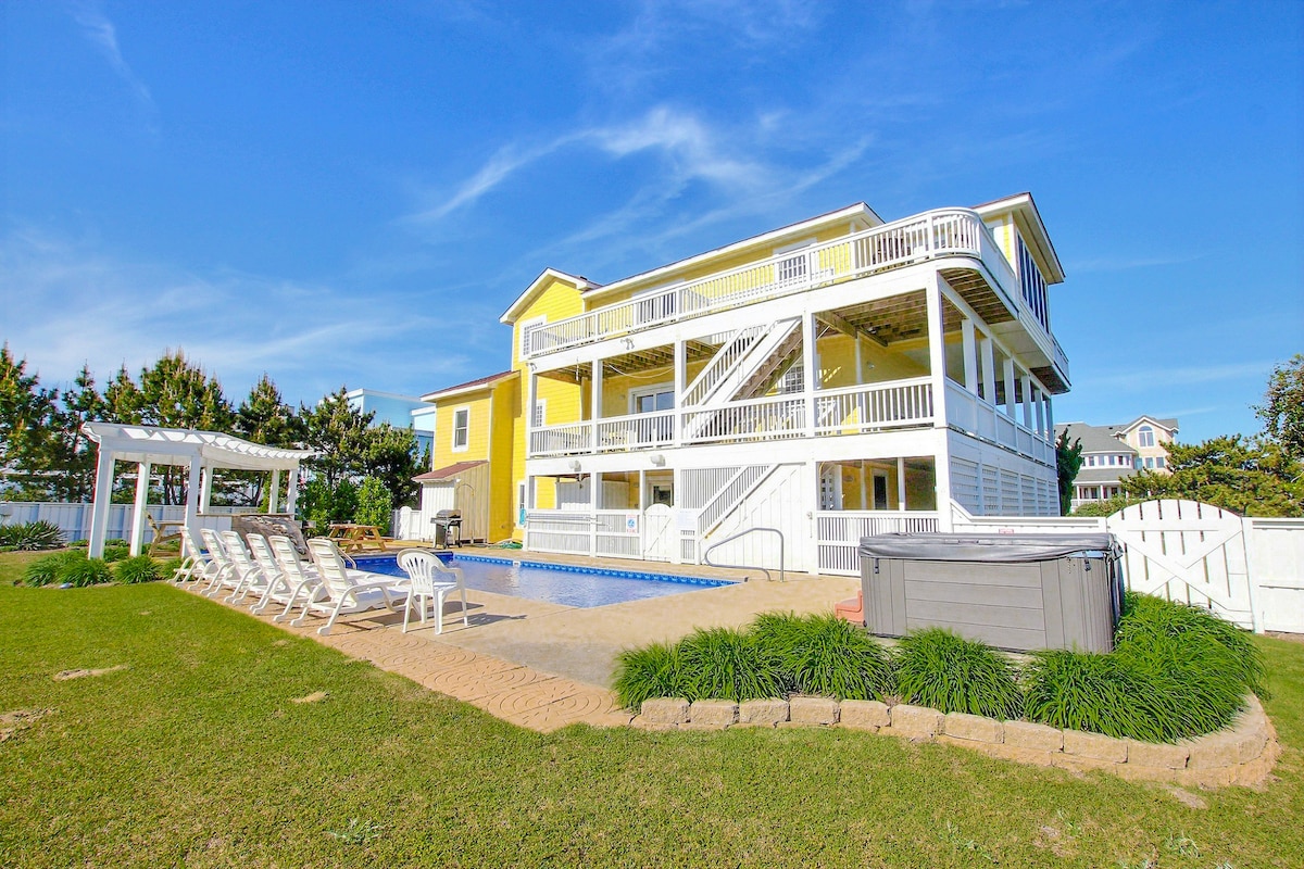 Walk to Beach 9BR | Pool | Hot Tub | Elevator |