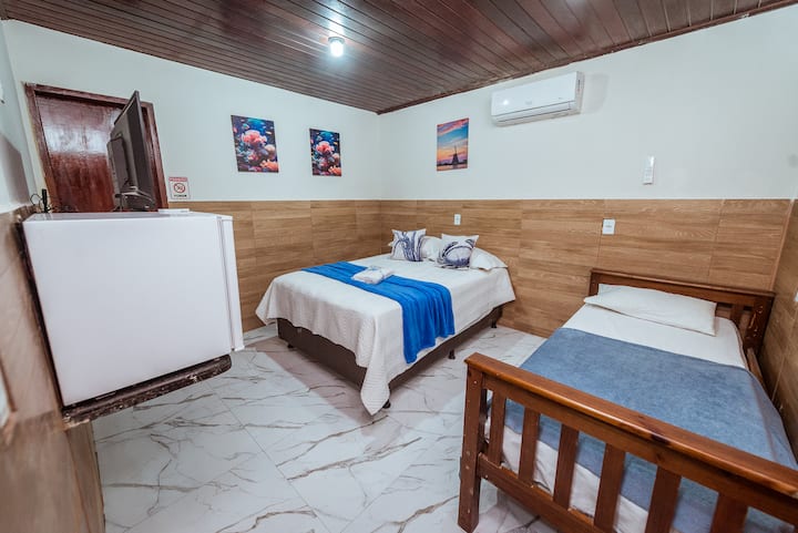 Um quarto planejado para oferecer conforto e praticidade todos os dias