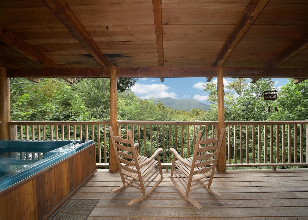 Rustic Charm & Comfort w/ Hot Tub & Views - Airbnb