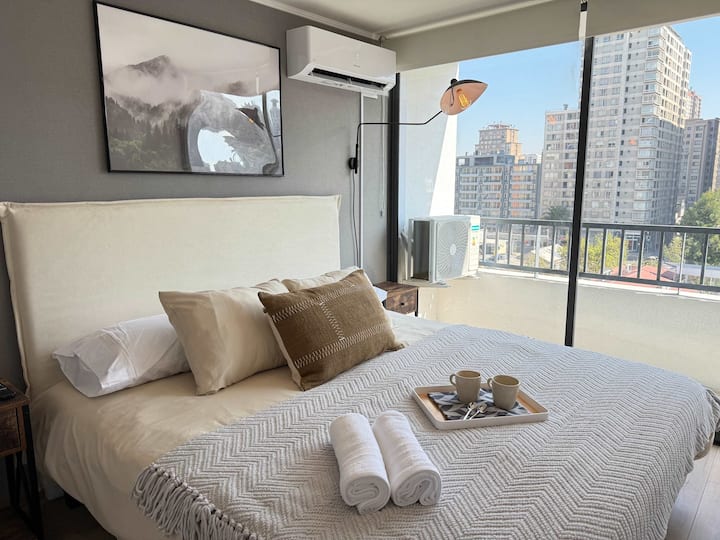 Hom L 1d1b, Wifi, Aa, Lavandería, Smart Tv, Santia - Santiago, Chile