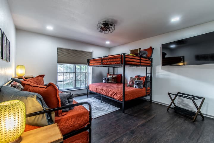 Litera doble sobre doble/ cama queen sobre litera queen 