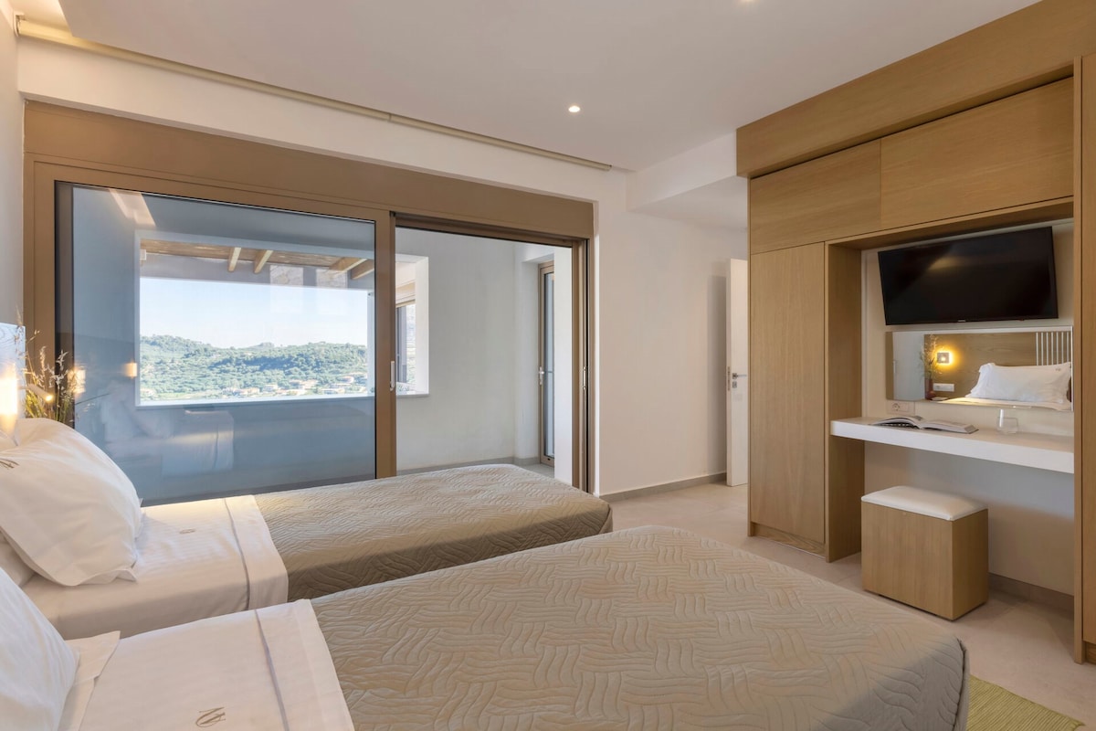 El dormitorio doble en el nivel superior (dormitorio 4). 