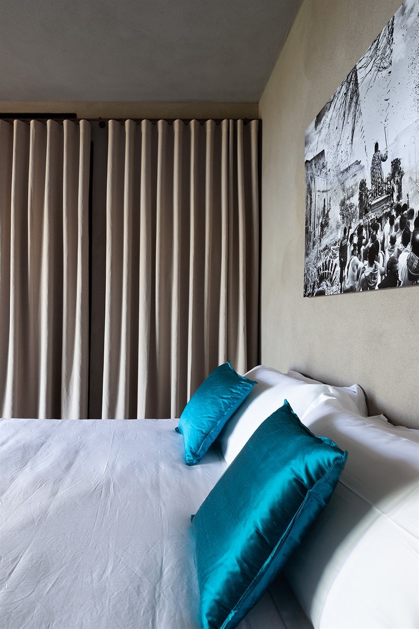 El primer dormitorio doble debajo de la piscina (dormitorio 5). 