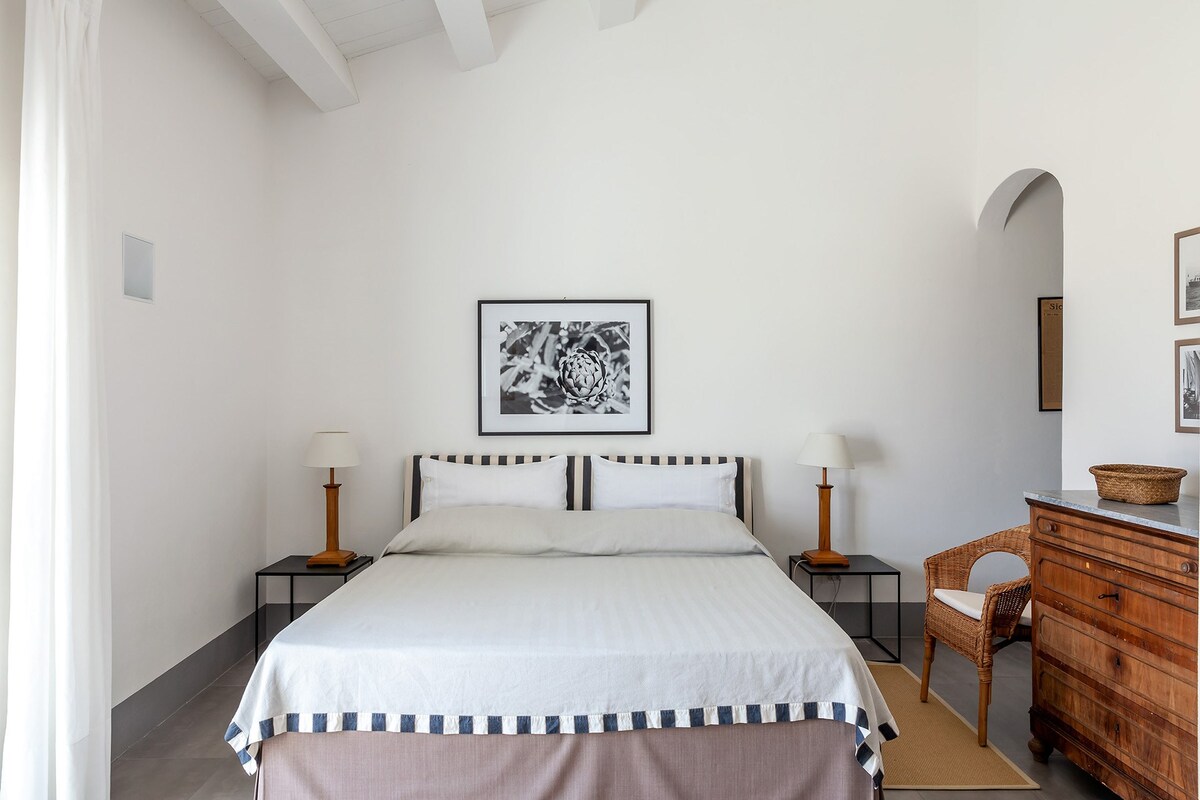 The beautiful, panoramic room on the first floor of the main house. (Bedroom 2)