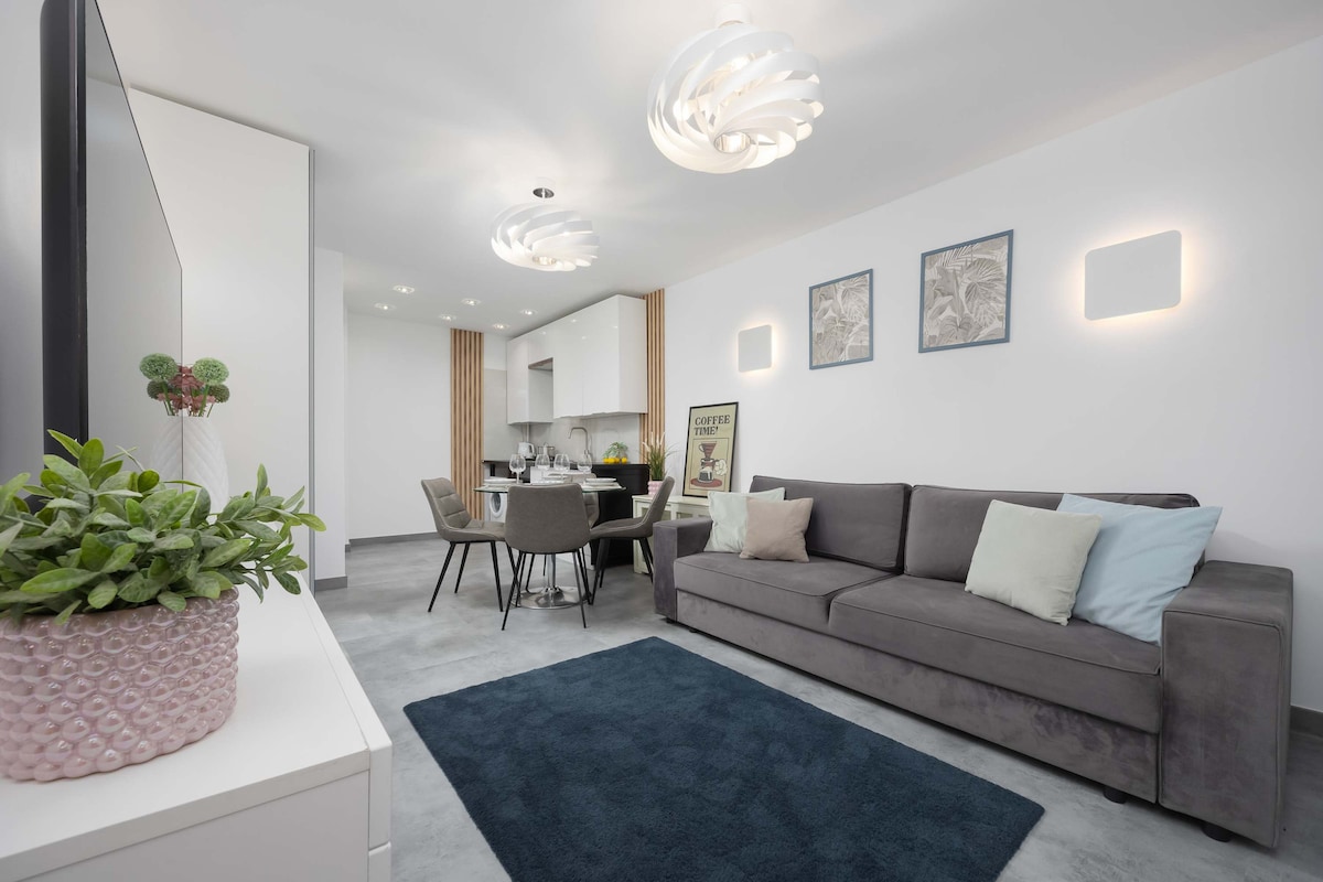 Mobilier fonctionnel dans l'appartement.