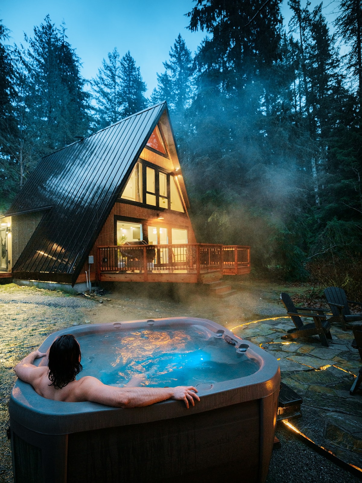 The Adventure Frame- Hot Tub + Sauna + Cold Plunge - Cabins for