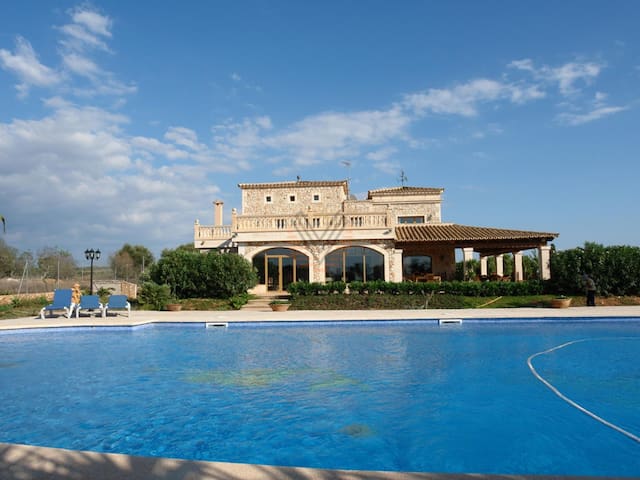 Na Pont, holiday country house for 18 persons in Campos, Majorca