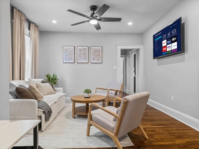 Spacious 3BR Apartment for 8 | Heart of Boston