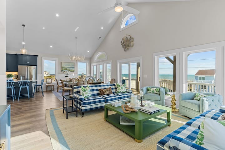 New Large Beach House: Ocean Views, Elevator, Hot - North Topsail Beach