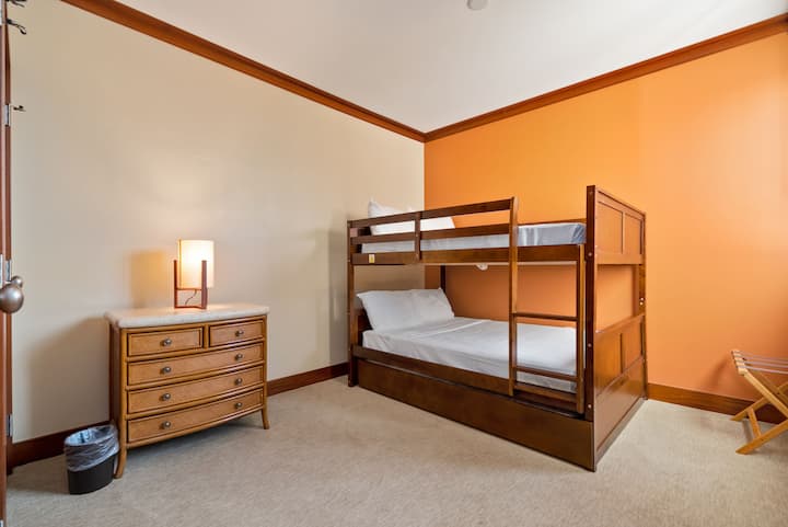 Spálňa 3 má poschodovú posteľ.