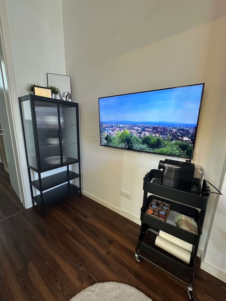 Appartement Urbain Cosy Avec Terrasse – 4 Lits - 班貝格