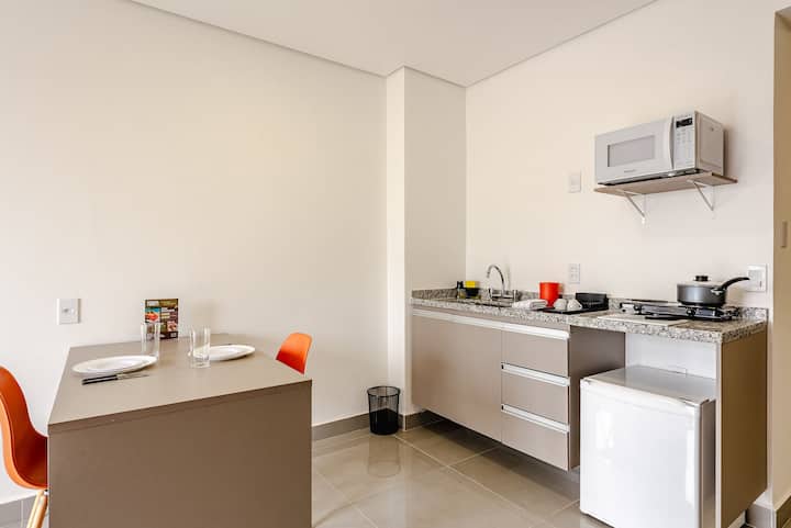 Studio Moderno Sbc C/ Piscina + Vista + Ar E Wi-fi - Santo André
